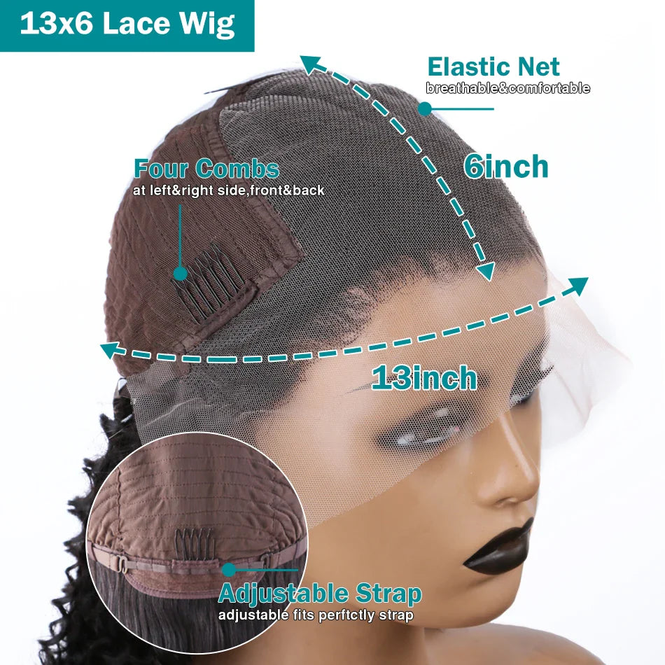 Brazilian Pre Plucked Curly Human Hair Wigs