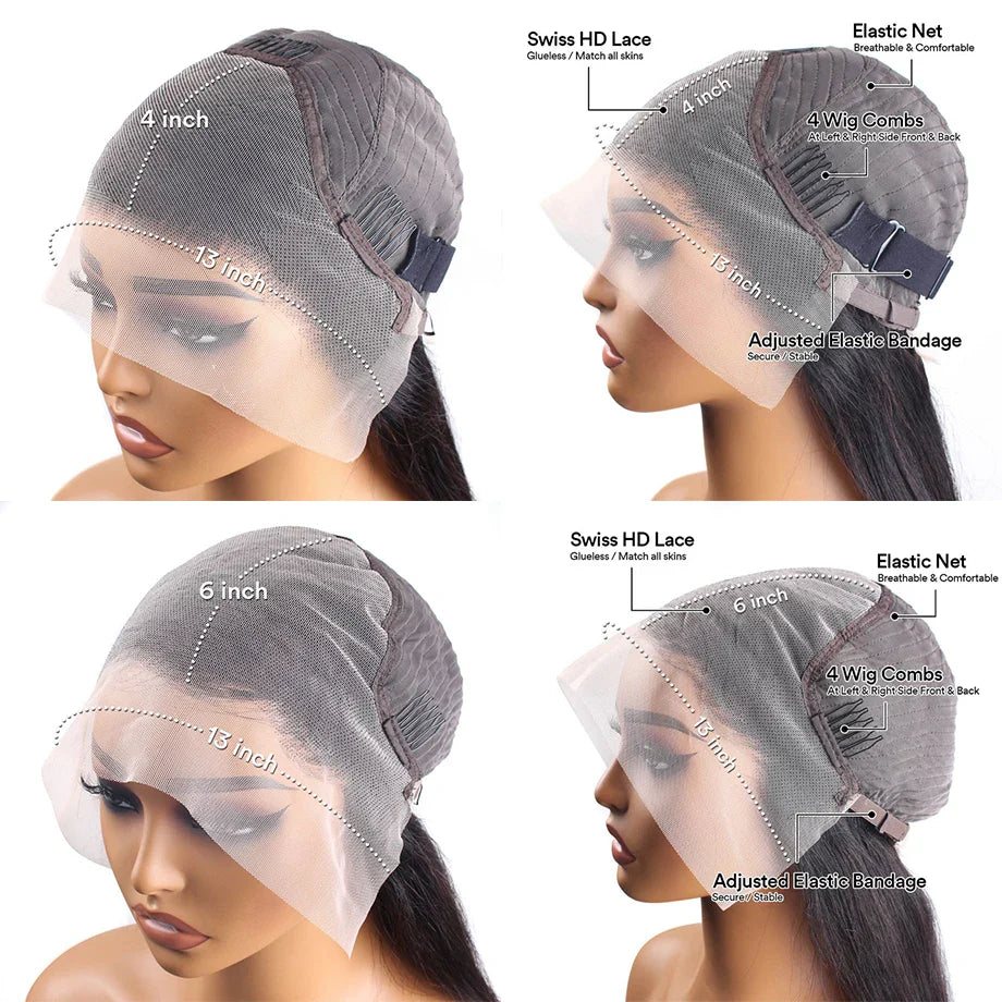 Deep Wave HD Lace Frontal Wigs
