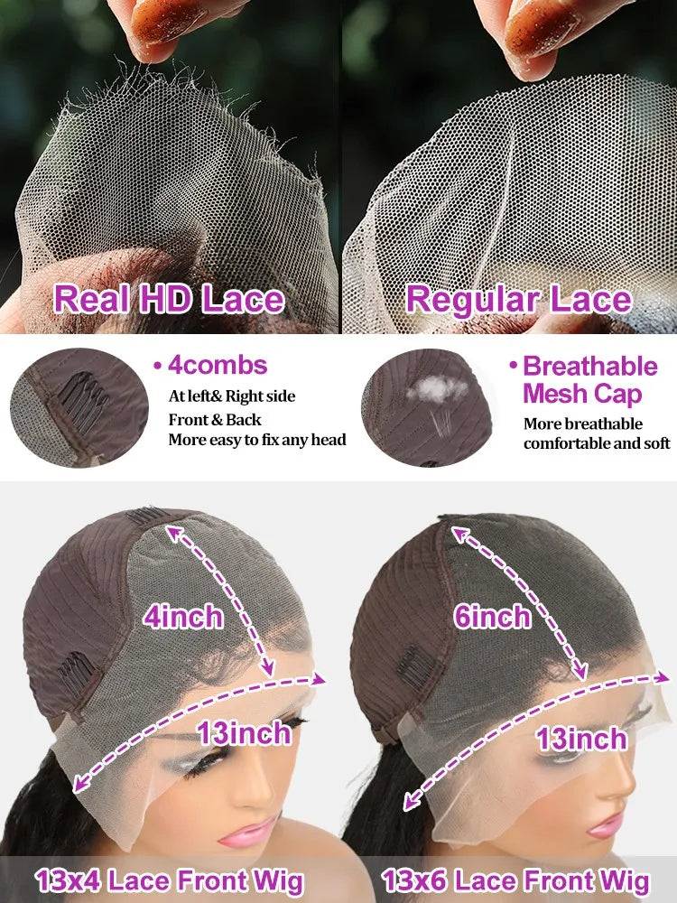 Brazilian Pre Plucked Curly Human Hair Wigs