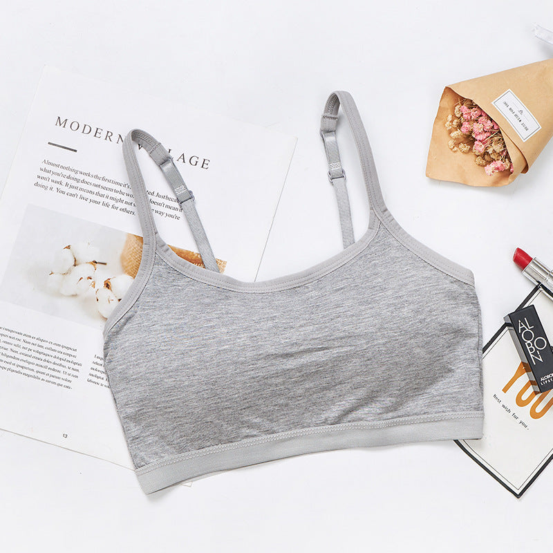 Bra And Cup Integrated Sling Vest With Bra Pad